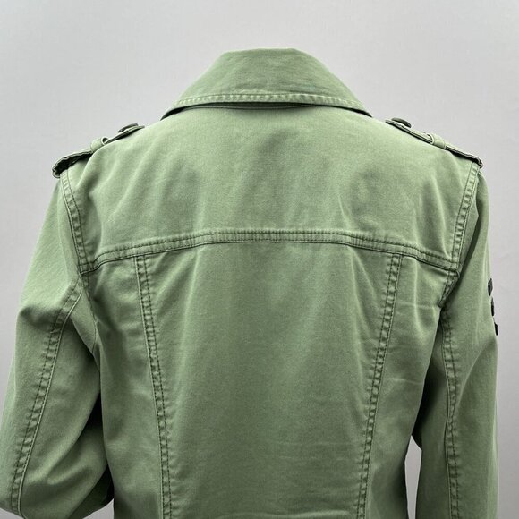 Cabi Womens Military Blazer Jacket Olive Green Double-Breasted Patch Size M #326 - Picture 11 of 12